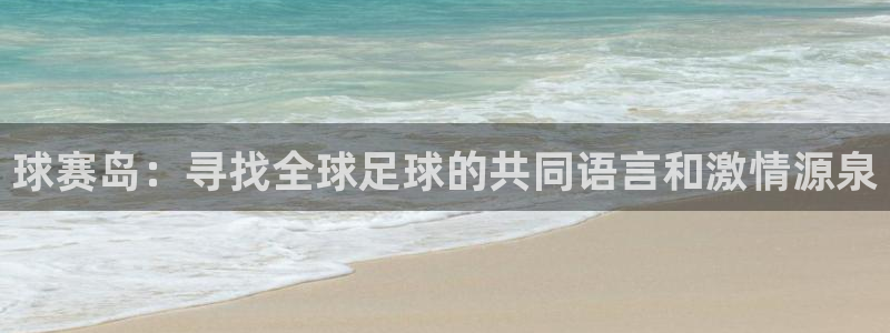 意昂4官网入口：球赛岛：寻找全球足球的共同语言和激情源泉